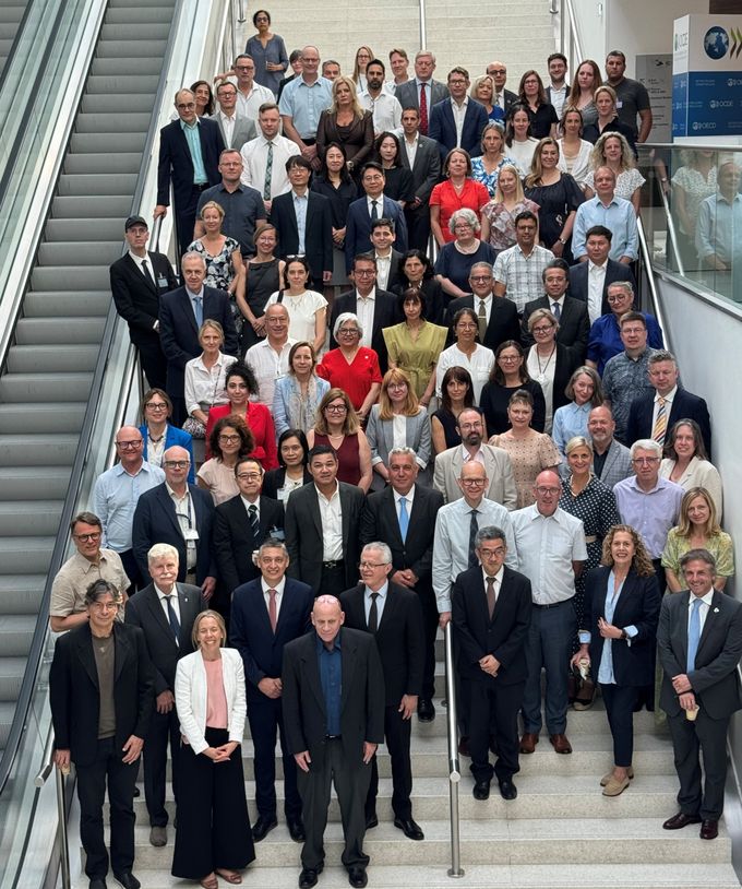 Los asistentes a la reunión del Comité